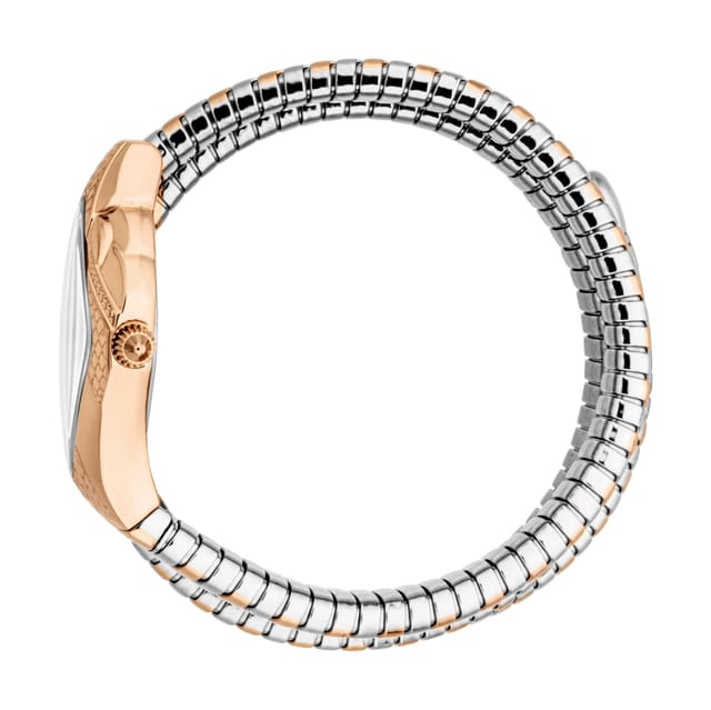 Just Cavalli Just Cavalli Women's Snake Two Tone Silver & Rose Gold Stainless Steel Watch - 3