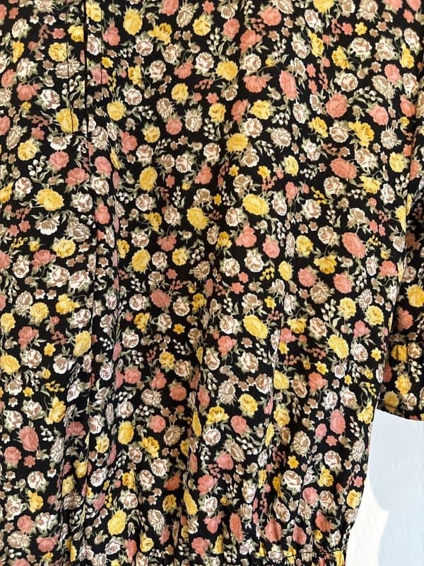 New Look New Look floral print dress with fluted sleeves - UK8