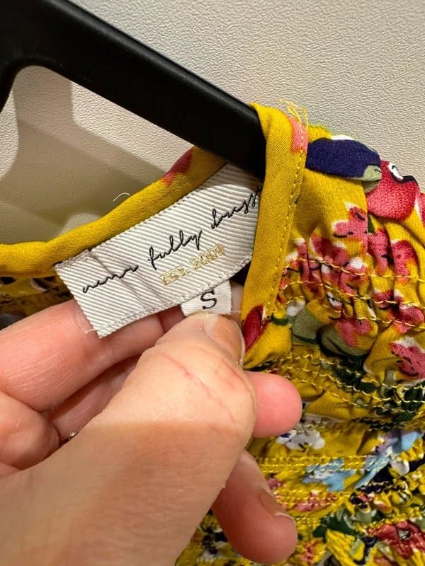 Never Fully Dressed Yellow Never Fully Dressed short-sleeved top, S / 36 / 8