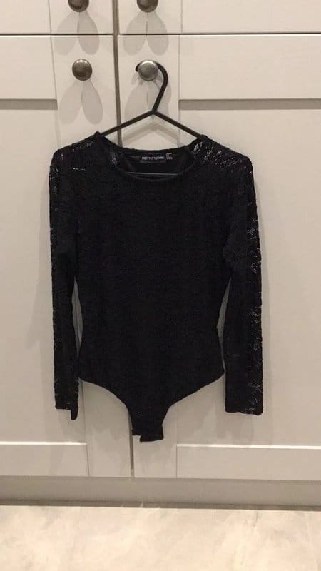ASOS Black Lace Bodysuit Size 10