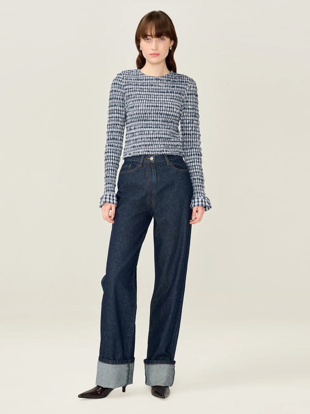 OMNES Gianna Check Top - 2