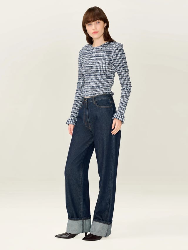 OMNES Gianna Check Top - 3