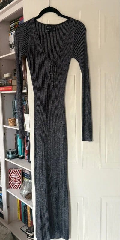 ASOS ASOS glitter knitted dress size 4 - 1