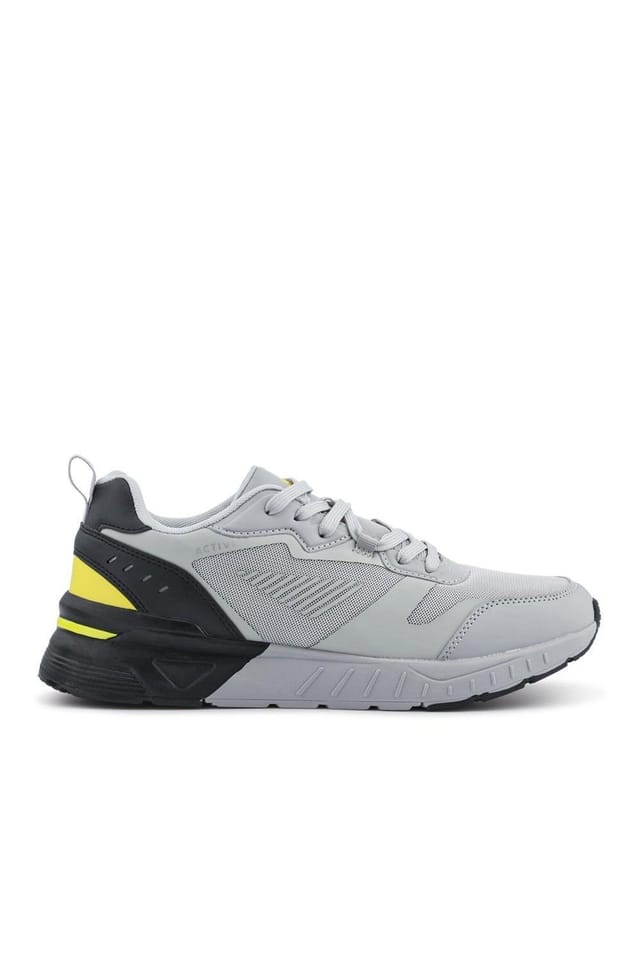 Pavers Pavers Men's Extra-Wide Chunky Trainers in Grey - 2