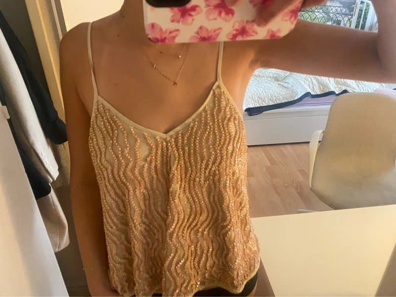 ASOS ASOS sequin sparkly embellished new years cami top brand new