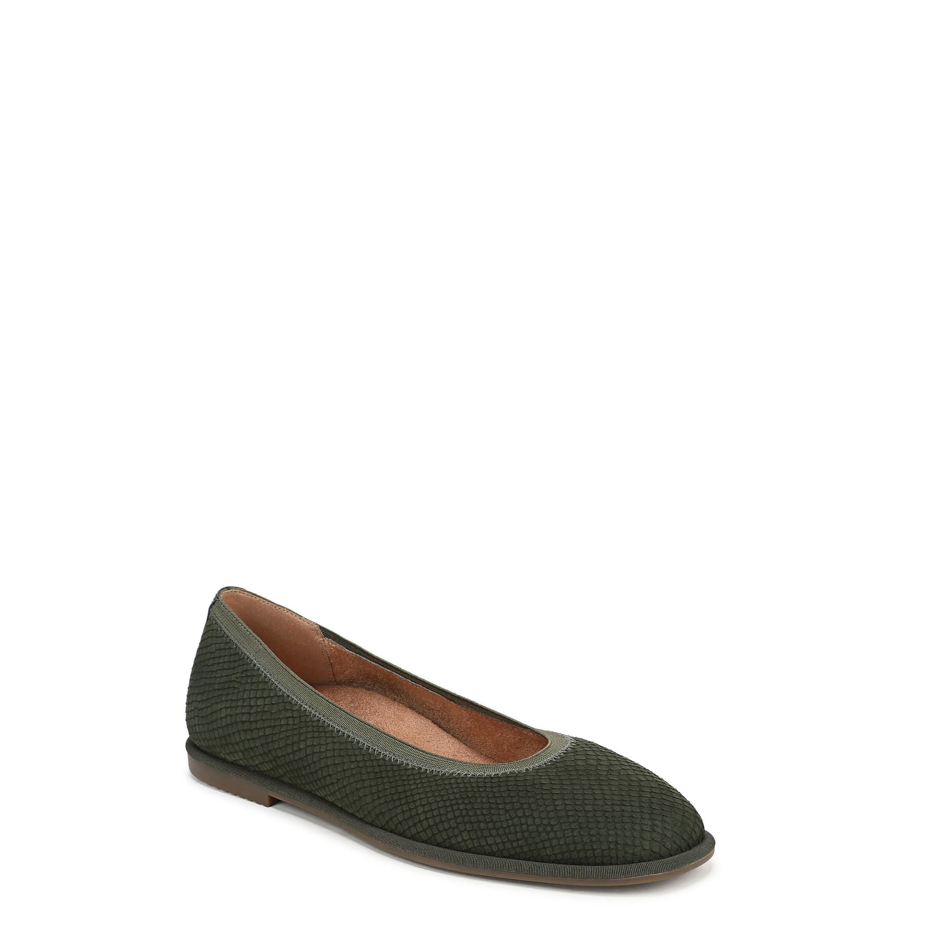 Vionic Vionic Women's Caroll 2.0 Ballerina shoe in Olive