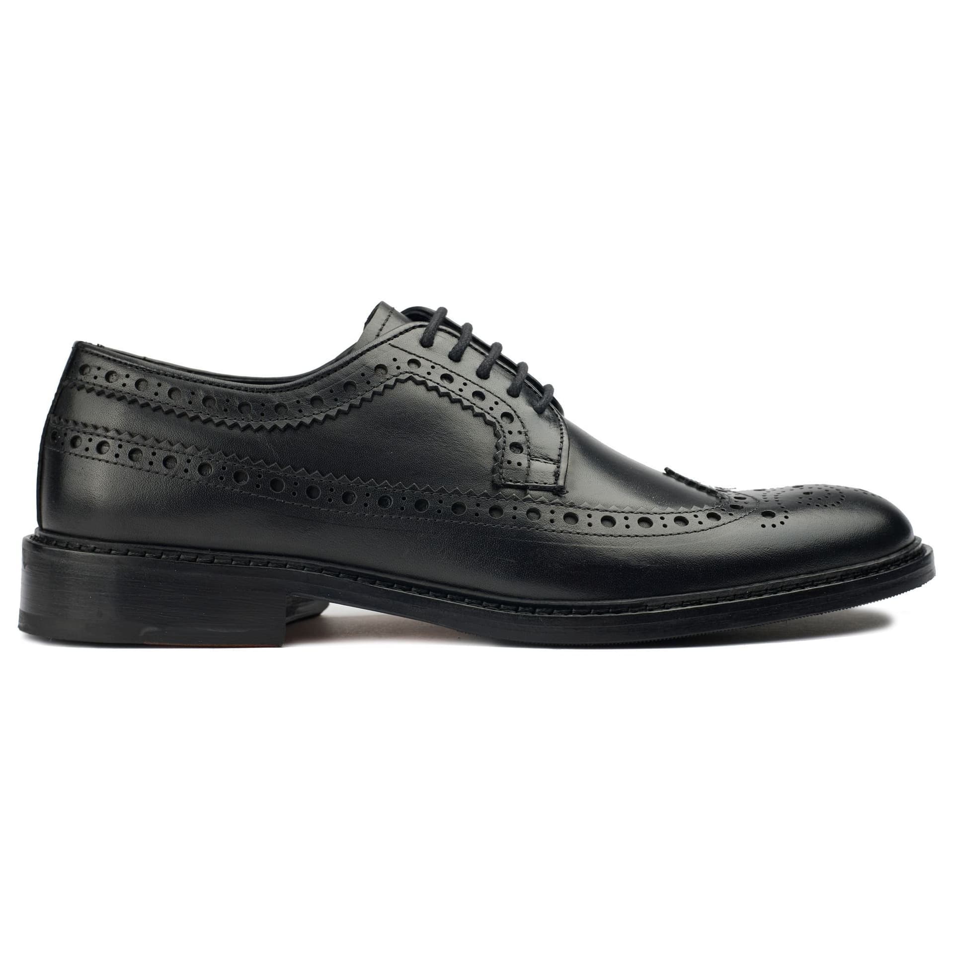 SOLE SOLE Men's Etham Brogue Shoes in Black
