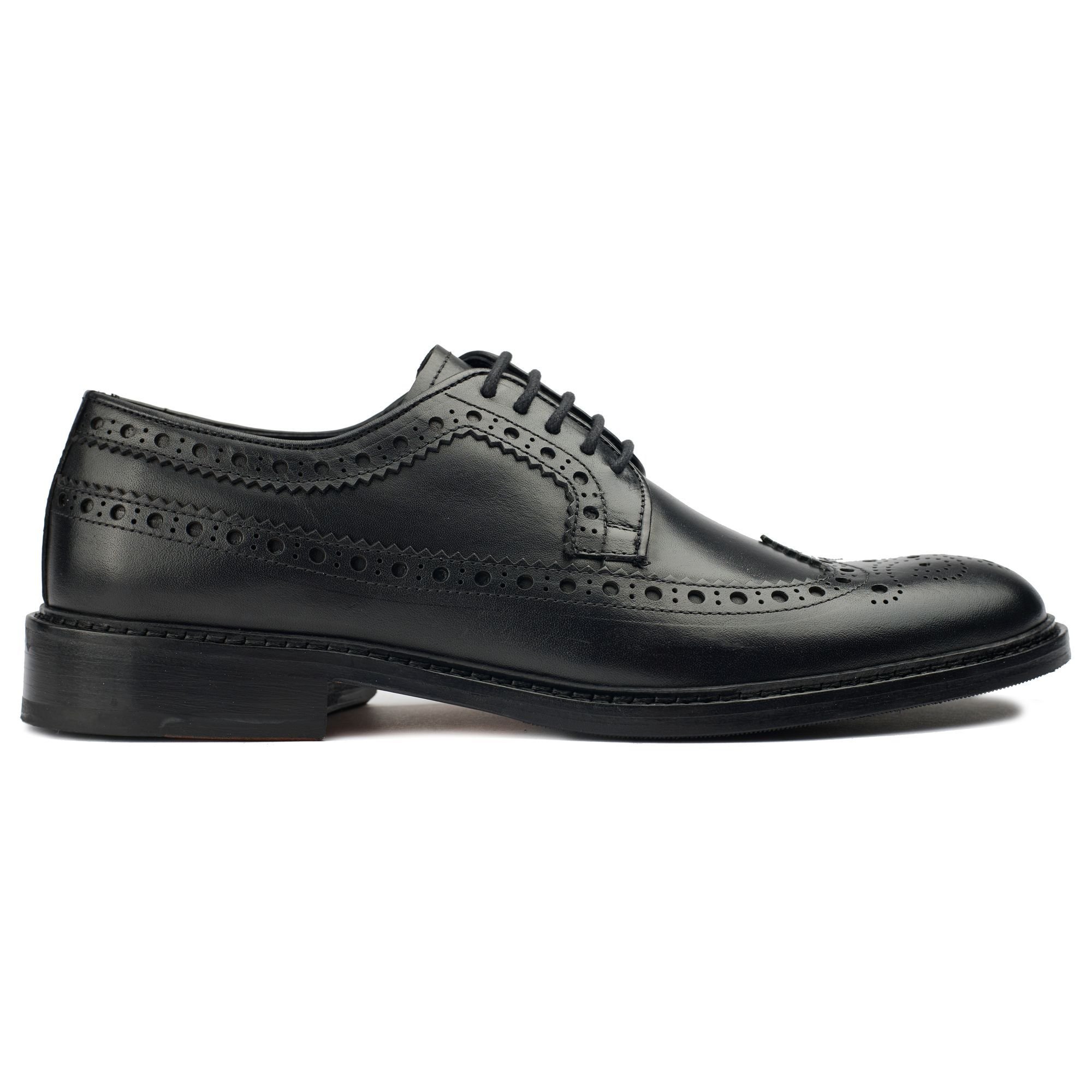 SOLE SOLE Men's Etham Brogue Shoes in Black - 2