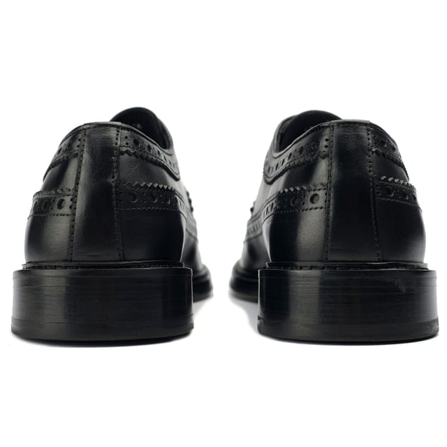 SOLE SOLE Men's Etham Brogue Shoes in Black - 3