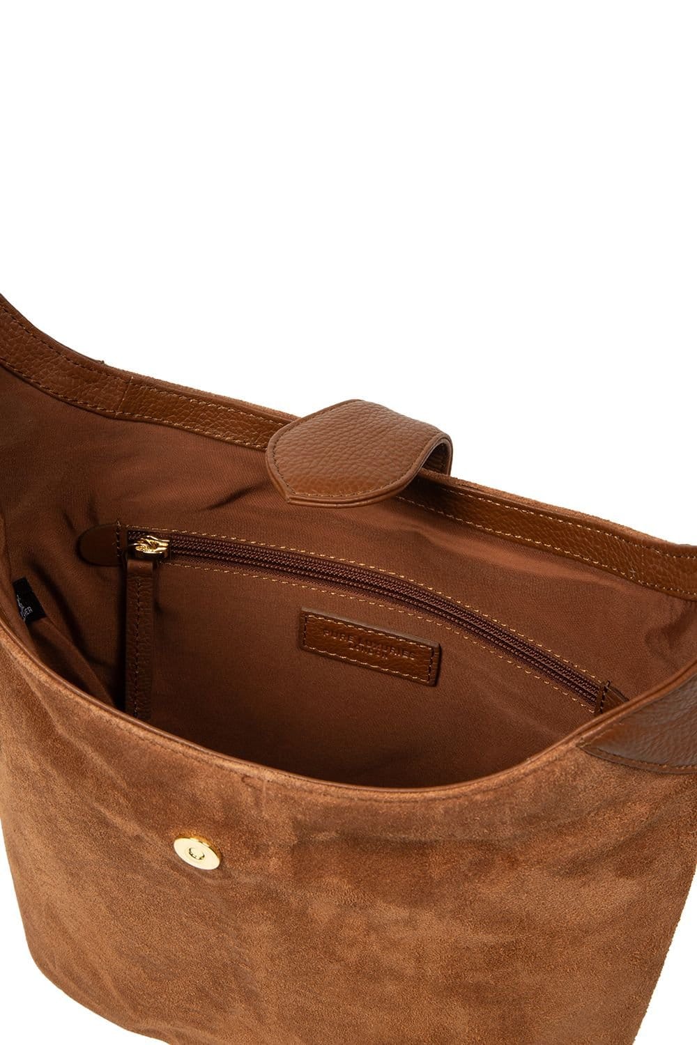 Pure Luxuries London Pure Luxuries London Women's 'Aria' Suede Shoulder Bag in Tan - 4
