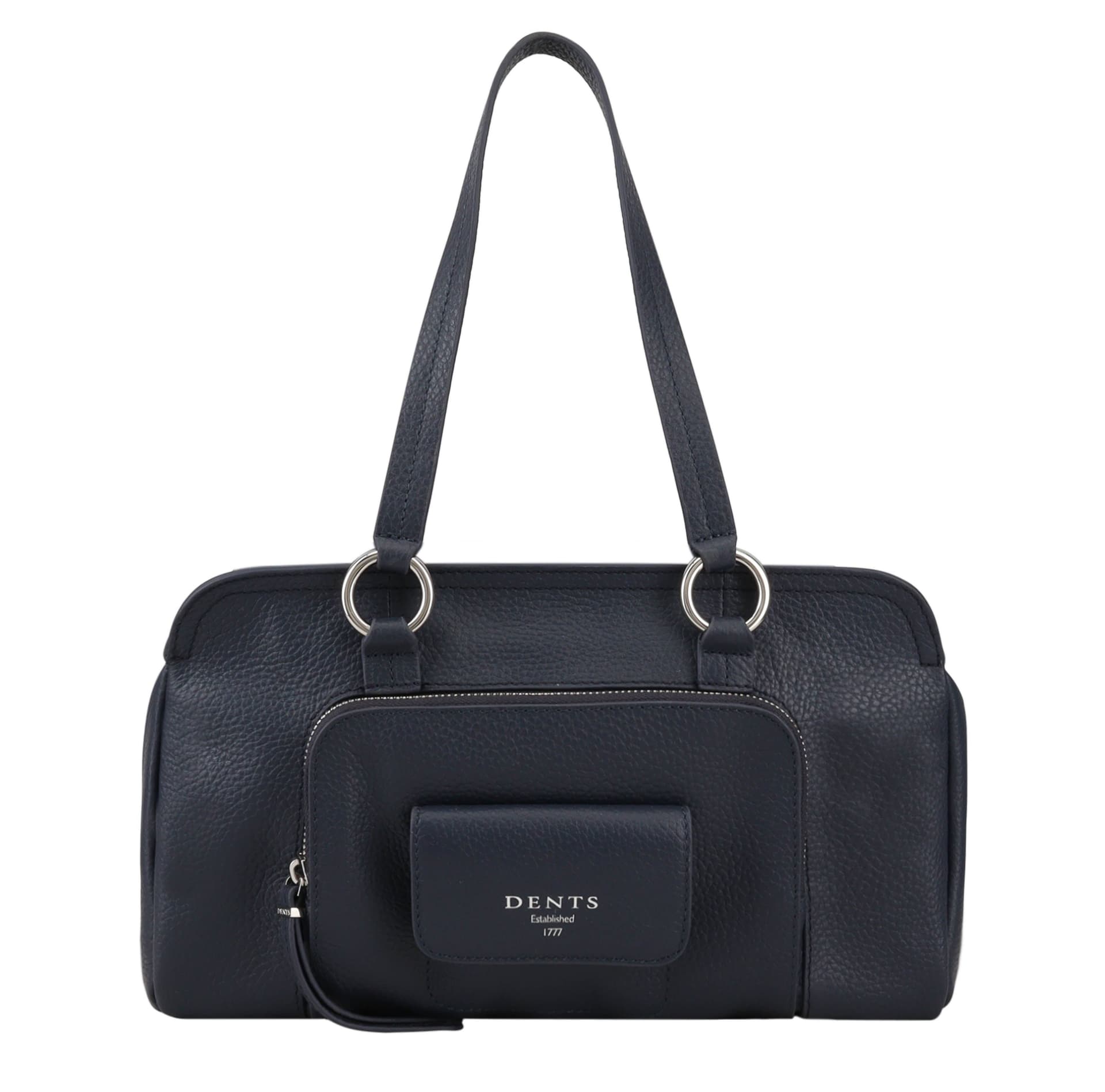 Dents Dents Women's Haworth Leather Shoulder Bag in Navy