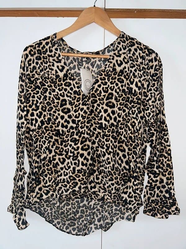 Bershka Leopard print blouse