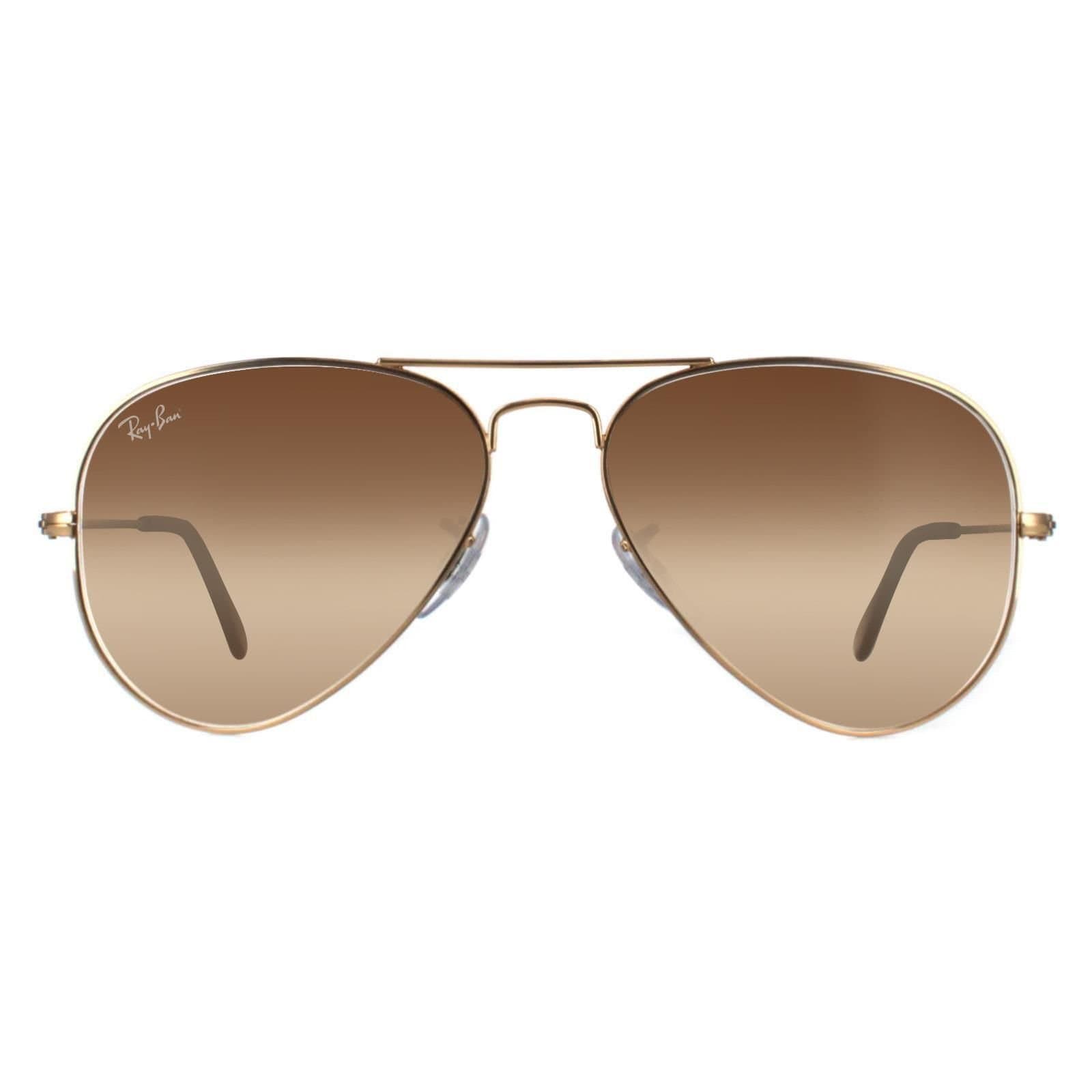 Ray-Ban Ray-Ban Men's Aviator Gold Brown Gradient Sunglasses