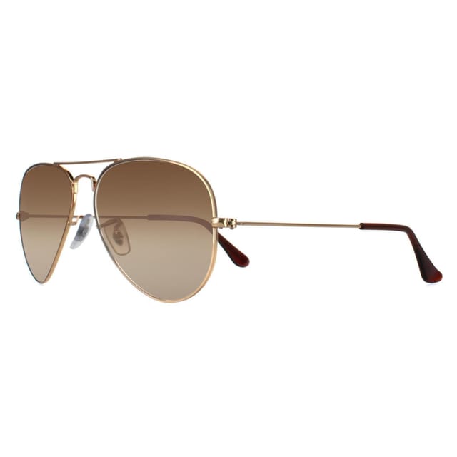 Ray-Ban Ray-Ban Men's Aviator Gold Brown Gradient Sunglasses - 2
