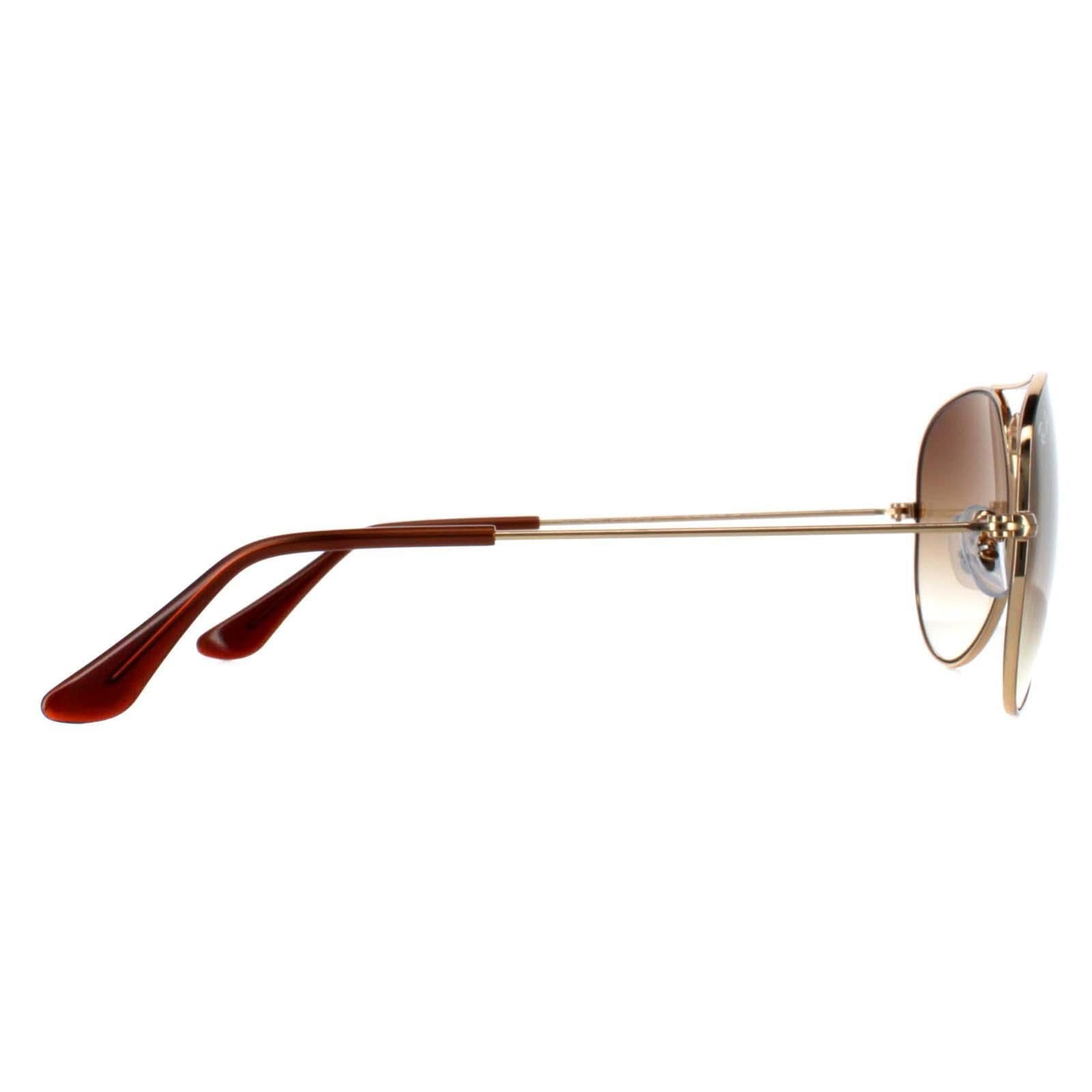Ray-Ban Ray-Ban Men's Aviator Gold Brown Gradient Sunglasses - 4