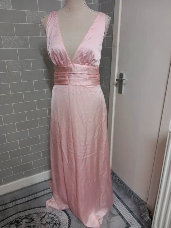 Ever Pretty Pink rose bridesmaid dress size 12