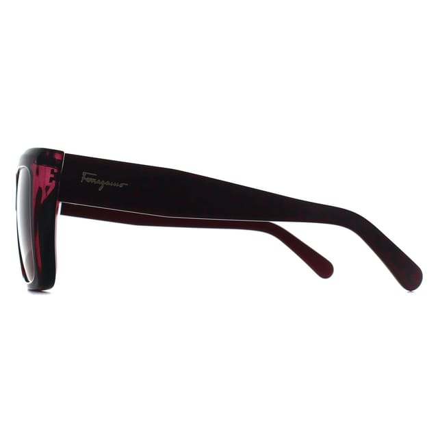 Salvatore Ferragamo Salvatore Ferragamo Women's Square Transparent Cyclamen Brown Gradient SF1042S in Pink - 3