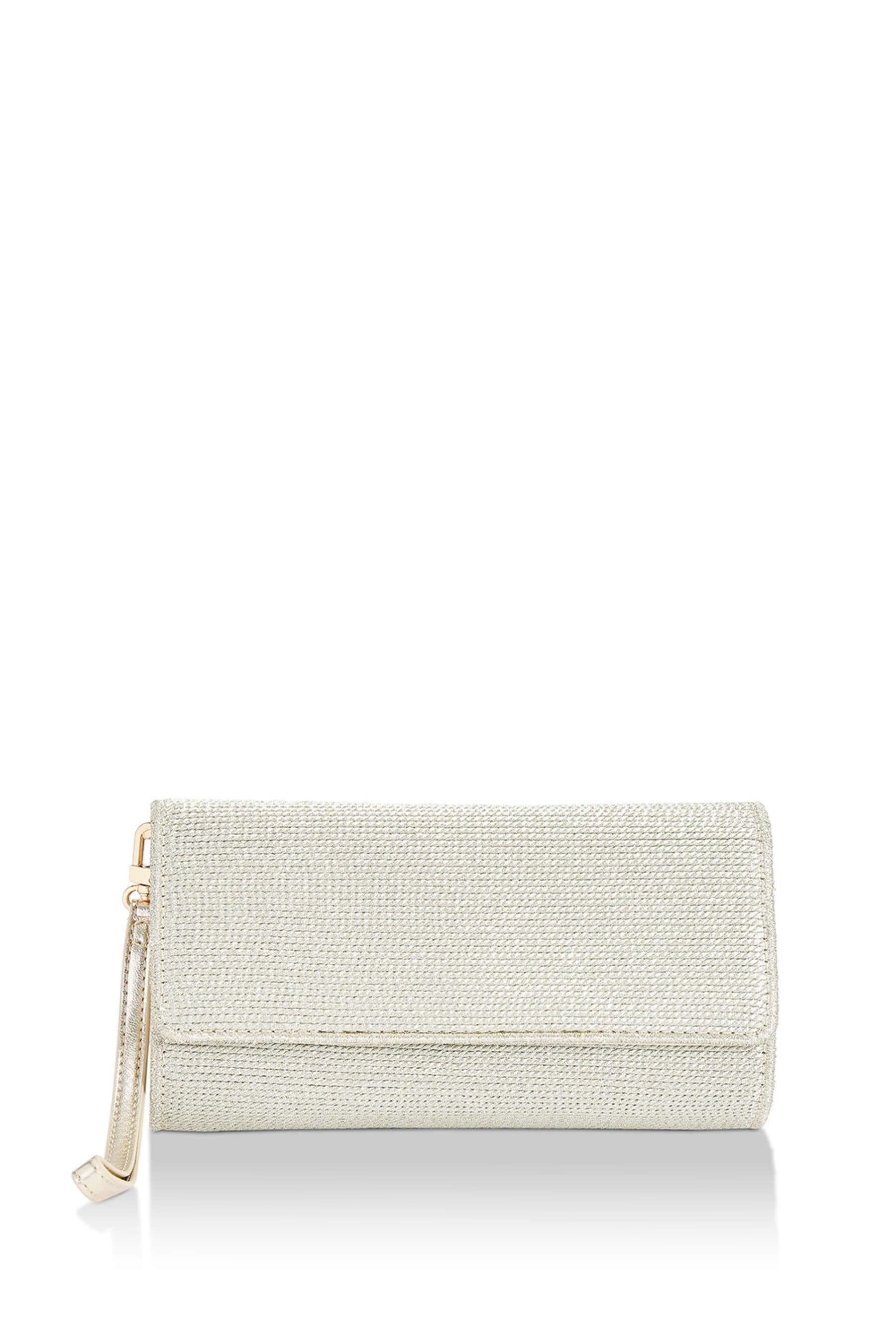 Carvela Carvela Women's Gold 'Gala Clutch' Fabric Bag