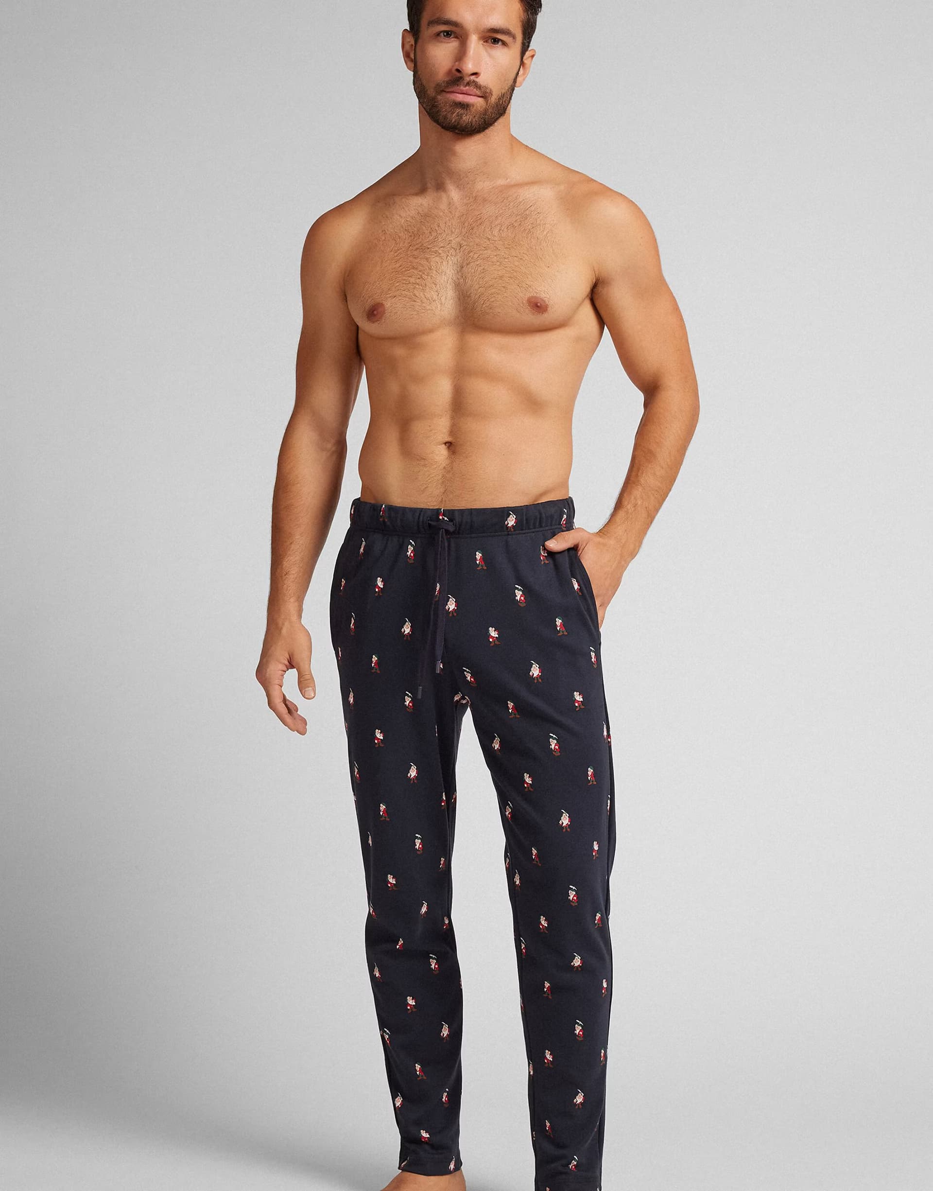 ASOS Intimissimi ©disney grumpy cotton trousers in navy blue print