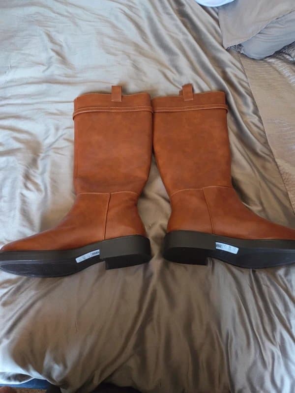 ASOS Knee high tan riding boots