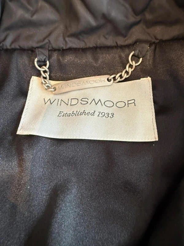 WINDSMOOR Windsmoor Coat Windsmoor Black Quilted Coat Size UK 10