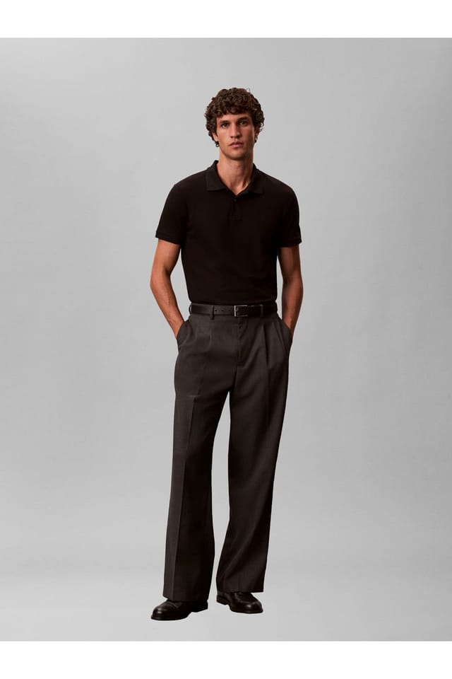 Calvin Klein Calvin Klein Men's Slim Refined Pique Polo Black - 3