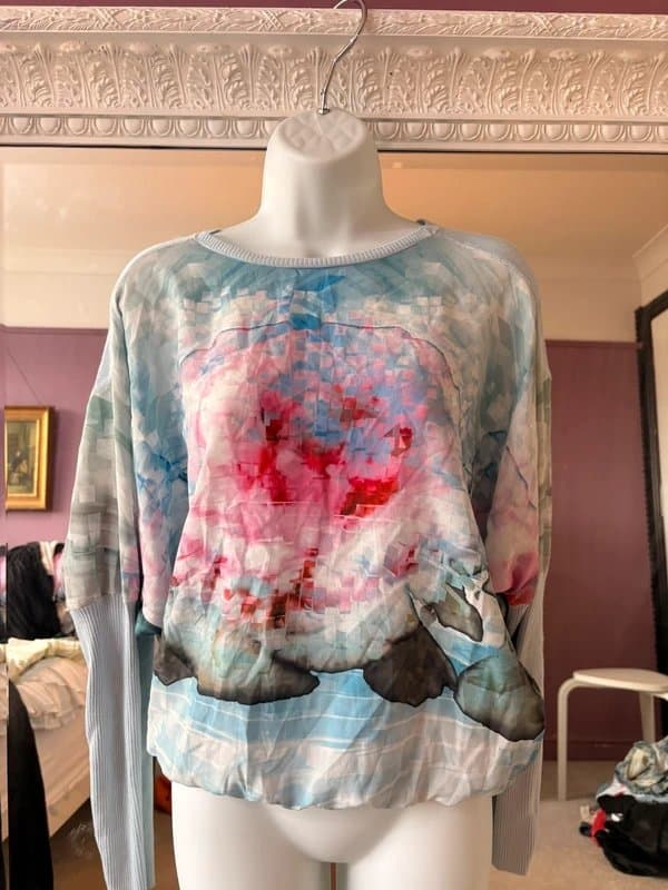 Ted Baker ted baker classic floral print batwing knit top