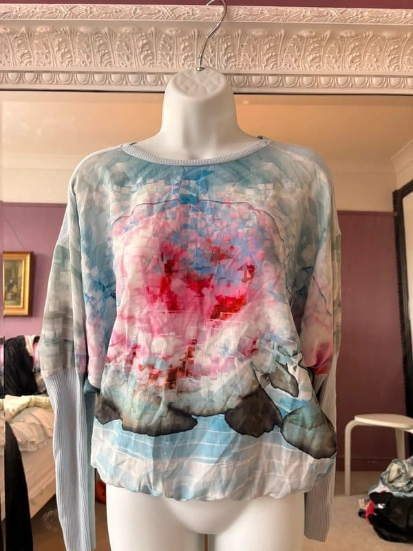 Ted Baker ted baker classic floral print batwing knit top - 1