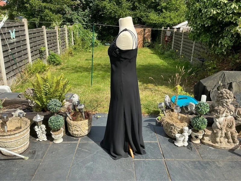 American Classics Black Embellished Maxi Evening Dress - Elegant Occasion Gown - 1