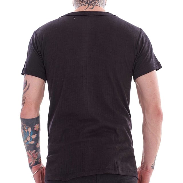 Heatforce Heatforce Men's Thermal V Neck Short-Sleeved Base Layer Top (Pack of 3) in Black - 2