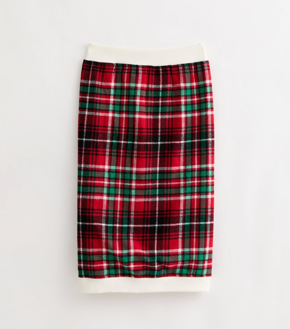 New Look Women's Red Checked Doggie Jumper New Look