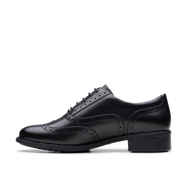 Clarks Clarks Women's Havisham Oak Black Leather Brogues, Lace Up - 2