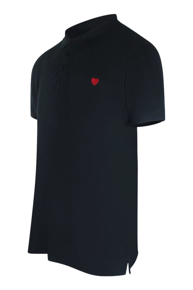 Love Moschino Love Moschino Men's Short Sleeve Polo Shirt in Black - 2