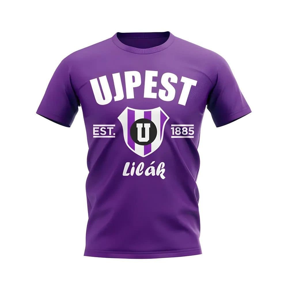 Ujpest Ujpest Men's Personalised Established Football T-Shirt in Purple