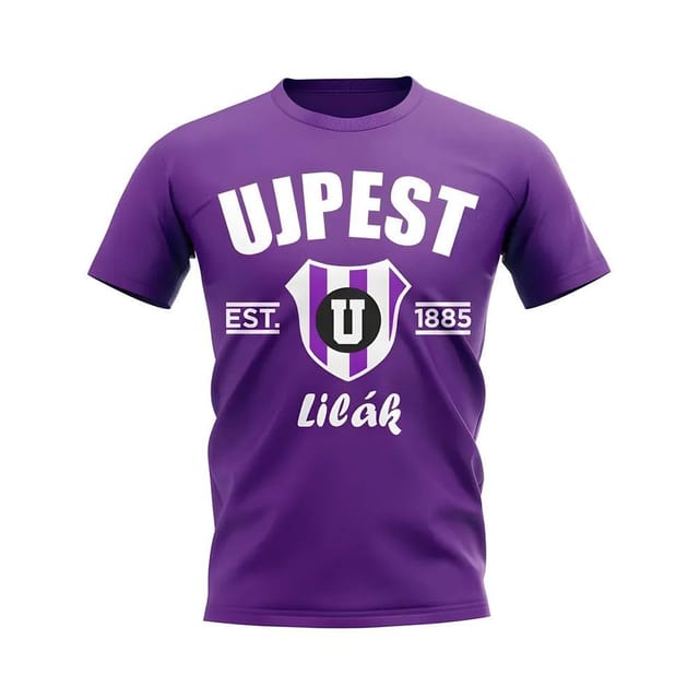 Ujpest Ujpest Men's Personalised Established Football T-Shirt in Purple - 2