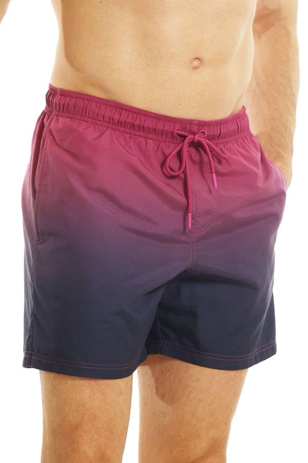 RIPT Essentials RIPT Essentials Men's Dip Dye Swim Shorts in Pink - 2
