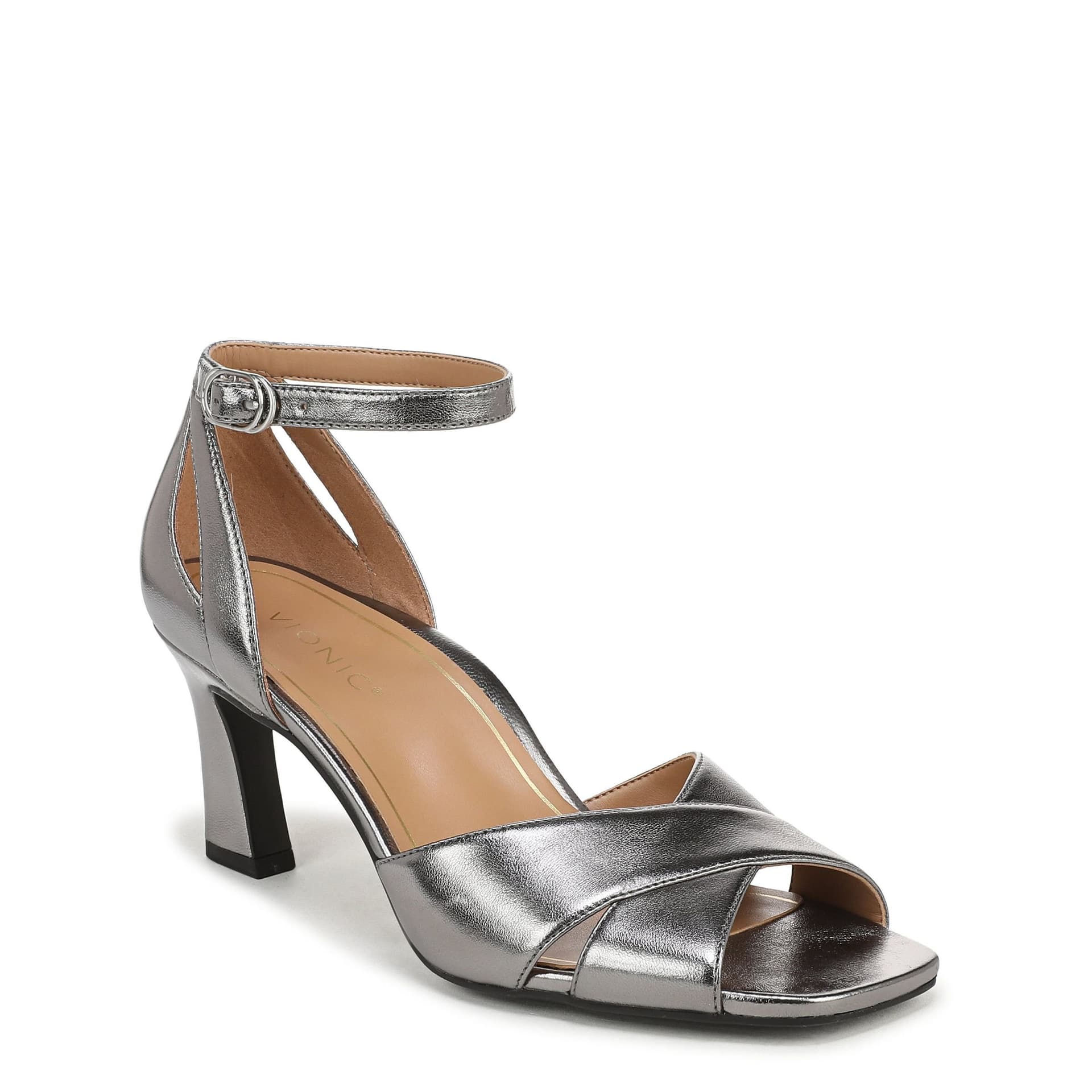 Vionic Vionic Women's Charmaine Heeled Sandals in Silver