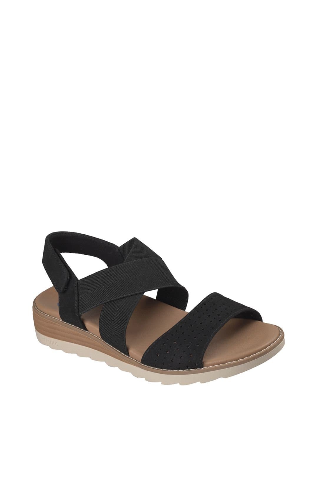Skechers Skechers Women's ARCH FIT OASIS Arch Fit Perf Vamp Cross Strap Sandal Black