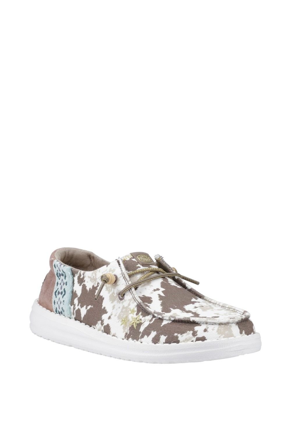 HEYDUDE HEYDUDE Women's Wendy Disco Cow Shoes in Tan - 3
