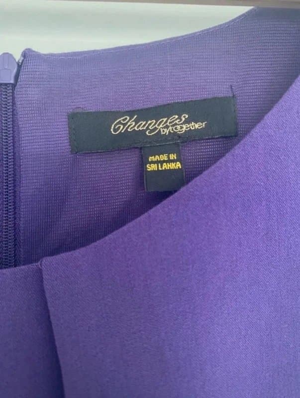 Changes By Together Changes by Together Purple Embroidered Dress – Size 12