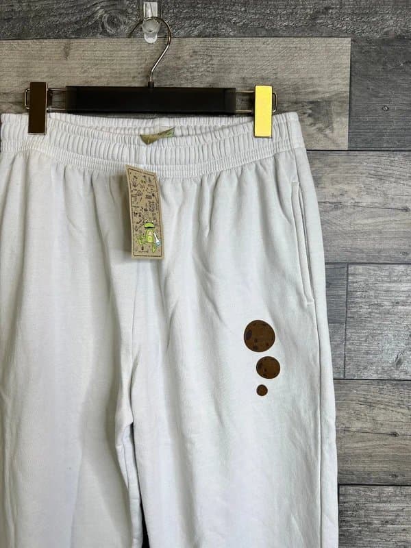 ASOS Bad Handwriting Joggers Jogging Bottoms Size Small Ivory Alien Cookies & Cream