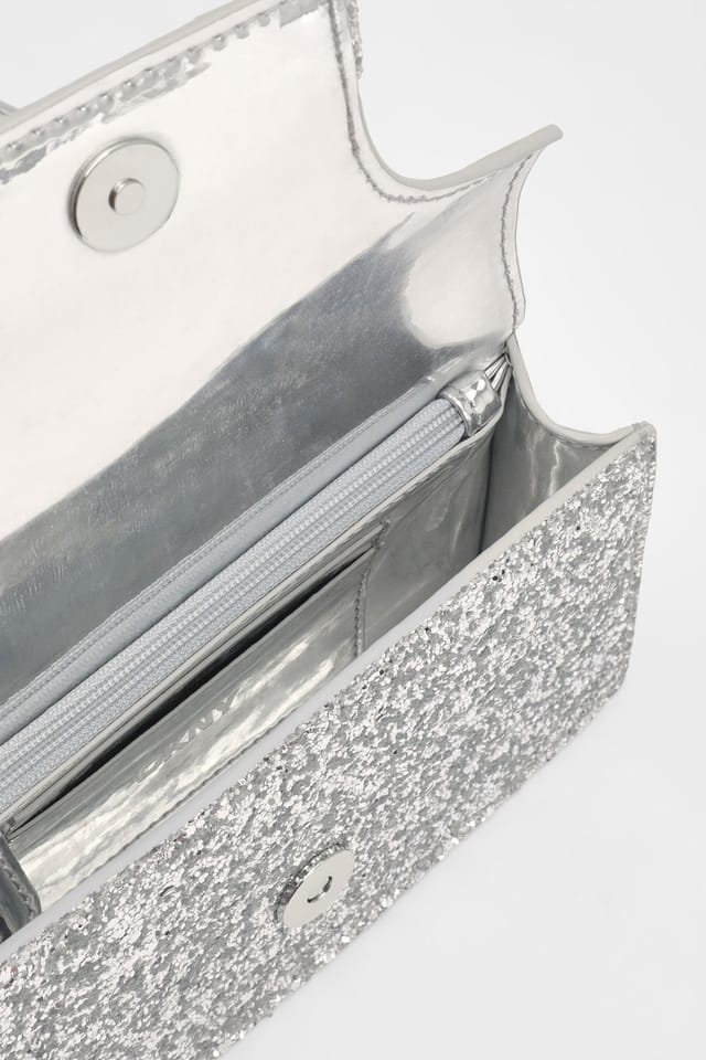 DKNY DKNY Women's Avril Wallet On A String Glitter Silver - 3