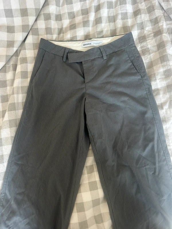 Bershka Low waist tailored trousers