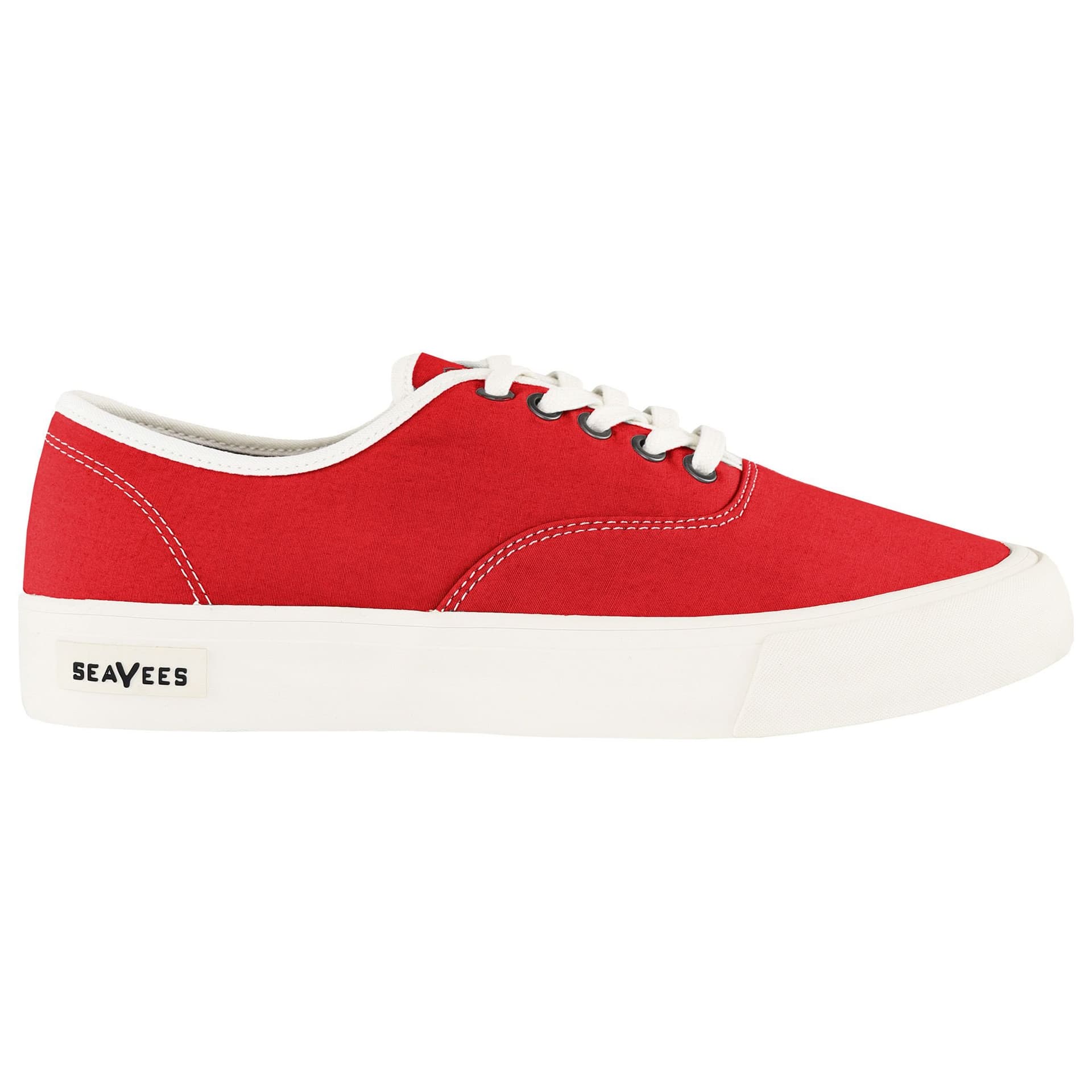 Seavees Seavees Women's Red Canvas Plimsolls