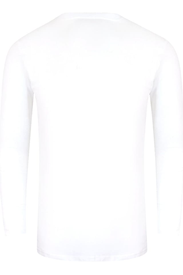 Love Moschino Love Moschino Men's Long Sleeve Crew Neck T-shirt in White - 2