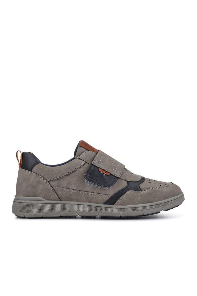 Pavers Pavers Men's Wide-Fit Touch-Fasten Comfort Shoes in Grey - 2