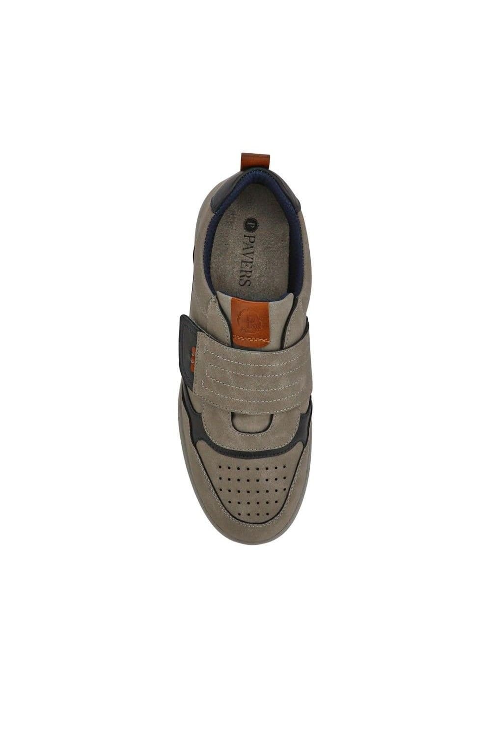 Pavers Pavers Men's Wide-Fit Touch-Fasten Comfort Shoes in Grey - 4