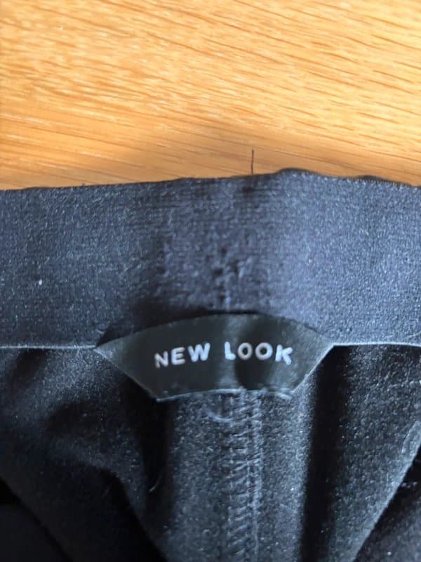 New Look New look - black leather wet look leggings