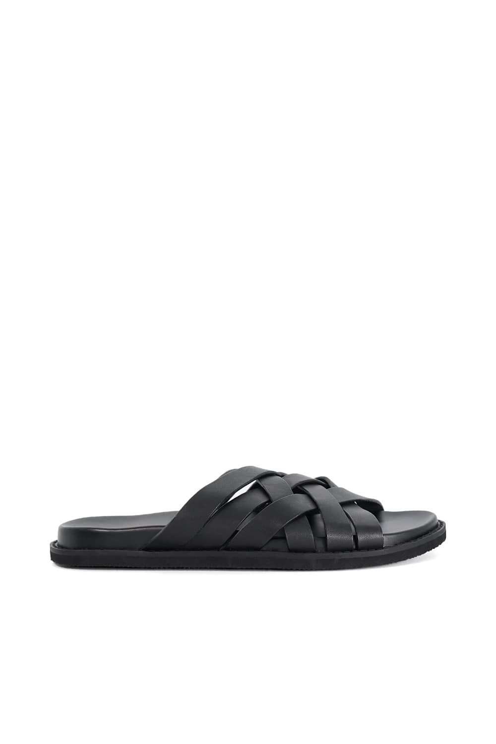Dune London Dune London Men's 'Iddris' Leather Sandals in Black