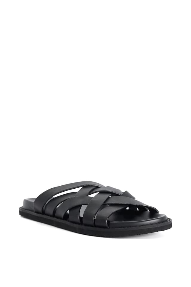 Dune London Dune London Men's 'Iddris' Leather Sandals in Black - 2